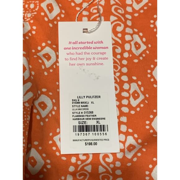 Lilly Pulitzer Dress Ulla Maxi XL Harbour View Shelfbra Side Slits MSRP $198 NWT - Picture 9 of 13